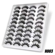 BLOWFISH FUGU무대 인조속눈썹 20쌍조합 분장용속눈썹 컬링 속눈썹, H003