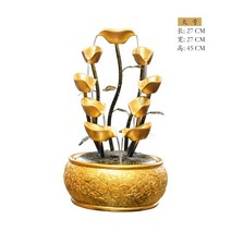 미니 분수대 친환경 자연 실내 천연 가습기 집안습도높이기 건조할때 폭포 개업 선물, 골드트리 L