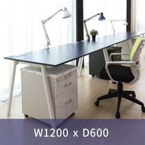 한성 토파스 국산 슈팅책상 1200 가림판무 D600 화이트다리 사무실 사무용책상, 마블