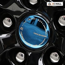 [3G MALL] 쉐보레 트레일 블레이저 알루미늄 휠캡 휠커버 로고 엠블럼 엠블렘 튜닝 차량용품, [선택] A타입_블루(4P)