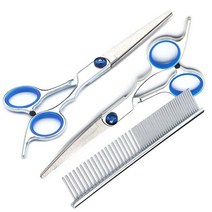 애견 미용 가위 애완 동물 가위 손질 도구 세트 장식 헤어 개 머리 곡선 고양이 전단 미용, 17 violet