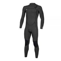 오닐 남성용 닌자 3/2mm 바스트 짚 풀 슈트, Black / Black, XXL