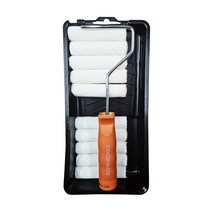 칼라메이트 단모 롤러커버 4인치 10개입 + 트레이 세트, 1개