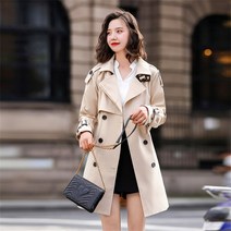 미스손 여성 베이직 클래식 하프 트렌치 코트 봄가을 자켓 아우터 Z115