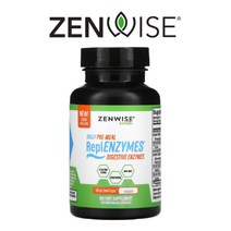 젠와이즈 헬스 11가지 효소 엔자임 프로테아제 락타아제 파파인 ReplENZYMES 125 베지캡슐