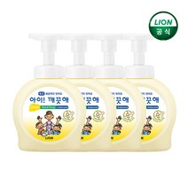 아이깨끗해 핸드워시 순 보송보송 파우더향, 490ml, 4개