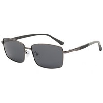 DFMEI 남성 비즈니스 메탈 사각 편광 선글라스