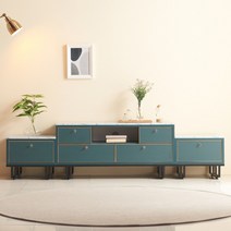 메르시 마블 북유럽 높은거실장 2200 TV 다이 티비장 수납 서랍 (2color), 메르시 거실장 2200 SET, 화이트