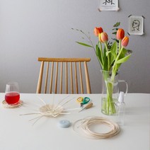 클래스풀 라탄 티코스터 4개 만들기 DIY KIT세트