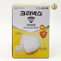 크리넥스 데일리 입체형 황사마스크 소형 KF80 지퍼백, 20개, 20개입