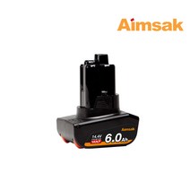 아임삭 14.4V 6.0Ah 리튬이온 배터리 B60P14A (BL14RH밧데리), 1개, 1개입