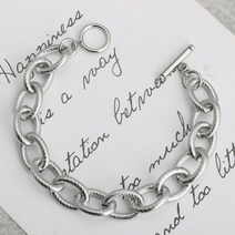 써지컬스틸 커브체인 남녀공용 팔찌(13mm)