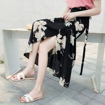 판다율이 비치웨어 랩 스커트