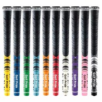 골프 프라이드 CPX 10개/50g 60R 세트 골프 아이언 미끄럼방지 교체그립 골프채그립 표준형 10컬러, 레드