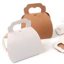선물용종이박스 비누 쿠키포장 손잡이상자 예쁜선물함, 색상, 화이트
