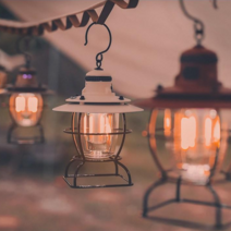 감성 캠핑 레트로 에디슨 LED 랜턴 조명 대용량 베어본즈 레일로드, 레드