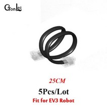 파워펑션 모터 전원 기능 시리즈 WEDO 2.0 크리스탈 커넥터 케이블 빌딩 블록 MOC EV3 클래식 로보틱스 장난감과 호환 5 피스, 25cm EV3 와이어 5개