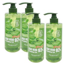 프로랑스 알로에베라 수딩젤 500ml 4개 펌핑타입 바디수분보습