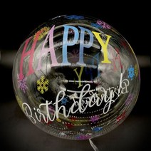 웨딩풍선 아트 이벤트 파티 20 인치 나비 프린트 보보 풍선 생일 축하 투명 버블 베이비 샤워 웨딩 장식, [03] 6pcs, [01] Inflatable 20inch, [27] 27