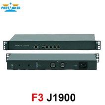 네트워크 방화벽 partaker 인텔 셀러론 j1900 쿼드 코어 1u 랙마운트 서버