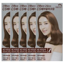 꽃을든남자 간편하게 나눠쓰는 CS 헤어칼라 크림 염색약 염모제, 5개, N6자연갈색