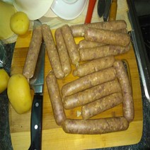 소세지 메이커 8 미터 소시지 포장 도구 구경 50Mm 핫도그 살라미 케이싱 쉘 + 깔때기 고기 필러 주방 Inedible Casings