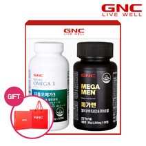 [GNC] 칼슘앤마그네슘 (60) + 더블 오메가3 (60) 세트, A