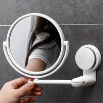 욕실 360회전 면도 화장 접착 확대거울 치아확인 화장실 세안 샤워실 벽면 접착식