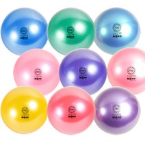 니스포 리듬 체조 공 7인치 일반용 성인 시니어 볼 용품 단색 펄컬러, 레드