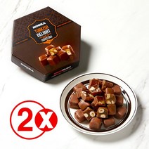 코스카 여기쿡 코스카 초콜릿 코티드 터키쉬딜라이트 터키젤리 디저트 과자 140g x 2개세트, 헤이즐넛