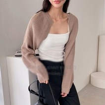 로니 볼레로가디건)볼레노카디건/니트/미니/숏