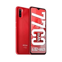 Ulefone 울레폰 언락 스마트폰 노트 12P 4일 배터리 안드로이드 11 트리플 후면 카메라 카드 슬롯 6.82인치 초대형 화면 OTG 글로벌 밴드 경량 구조 T-모바일 미국, Red, Red