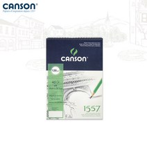 캔손 1557 스케치북 120g 21x29.7 40매입 스프링/A4스케치패드/드로잉패드, CA1557-SP120A4
