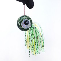 크랙 타이라바 스커트 세트 일체형 유동식 참돔 낚시 채비, 20g, 그린