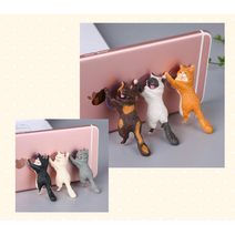 차니네다이소 고양이 폰 거치대, 오렌지