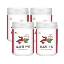 첨가물 없이 로즈힙 분말 가루 100% 로즈힙열매, 4통, 120g