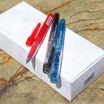 학생만년필 일본산 PLATINUM 만년필 New preppy 0.2mm EF촉 1다, 단품, 레드 1다스