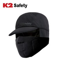K2 고소모 방한모자 얼굴 마스트 탈착 블랙 보아털 안감 귀달이, 유니닷컴 본상품선택