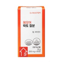 닥터루템 헤모어 락토 철분 60정 2개월분, 2개