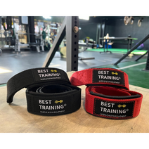 헬스스트랩 고중량 파워리프팅 역도스트랩 데드리프트 손목보호대, 블랙