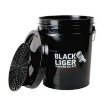 블랙라이거 세차버킷 + 뚜껑 + 그릿가드, 20L, 검정, 8개