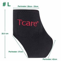 바른자세어께밴드 굽은등교정기 Tcare 1 pair 전기석 자체 가열 원적외선 자기 치료 발목 케어 벨트 지원 중괄호 발 뒤꿈치 마사지 발 건강 관리 거북목교정기, M