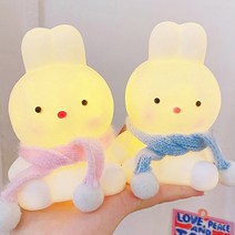 목도리 두른 포근토끼 무드등, 블루목도리토끼