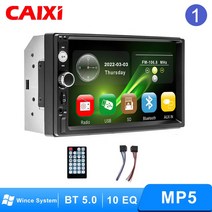 카오디오블루투스IXI-차량용 카플레이 멀티미디어 플레이어 2 딘 MP5 안드로이드 오토 라디오 유니버설, 01 7010-1