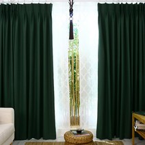 올댓하우스 에타홈 올댓하우스 필소굿 딥그린 나비주름 호텔식 항균 암막커튼