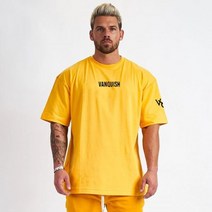 머슬핏 남자 짐웨어 헬스복 운동 타이즈 나시 여름 Streetwear 캐주얼 느슨한 티셔츠 코튼 크루 넥 프린트 짧은 소매 탑 조깅 체육관 패션 Activewear