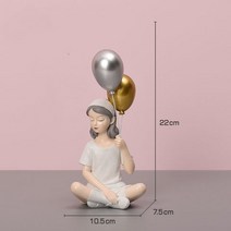 북유럽 가볍고 럭셔리 풍선 걸 테이블 장식 거실 침실 홈 소프트 장식 스타일 생일, 앉아풍선걸 화이트