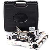하나로 휴대용 가스렌지 HSB-0907S + 플라스틱 케이스, 혼합 색상, 1개