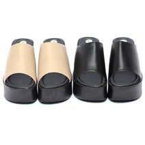 SH2112 통굽 여성 높은굽 슬리퍼 10cm 2칼러