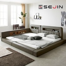 올리버 범퍼 패밀리침대+7존40T매트리스SS+SS, 아이보리